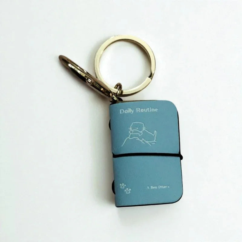 Kawaii Pocket Mini Journal Keychain