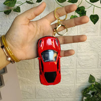 Apex Pullback Sports Car Keychain