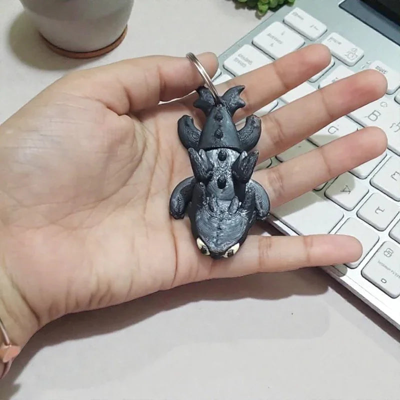 Toothless Nighty Fury 3D Model Keychain