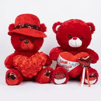 Aesthetic Red Love Bear Plush Toy