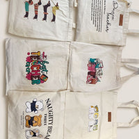 Typography Canvas Minimalist Tote