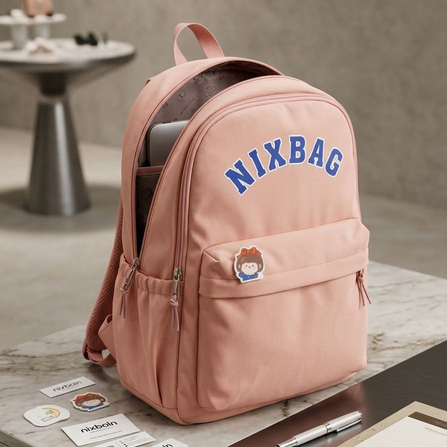 Kawaii Collegiate Pink Campus Backpack