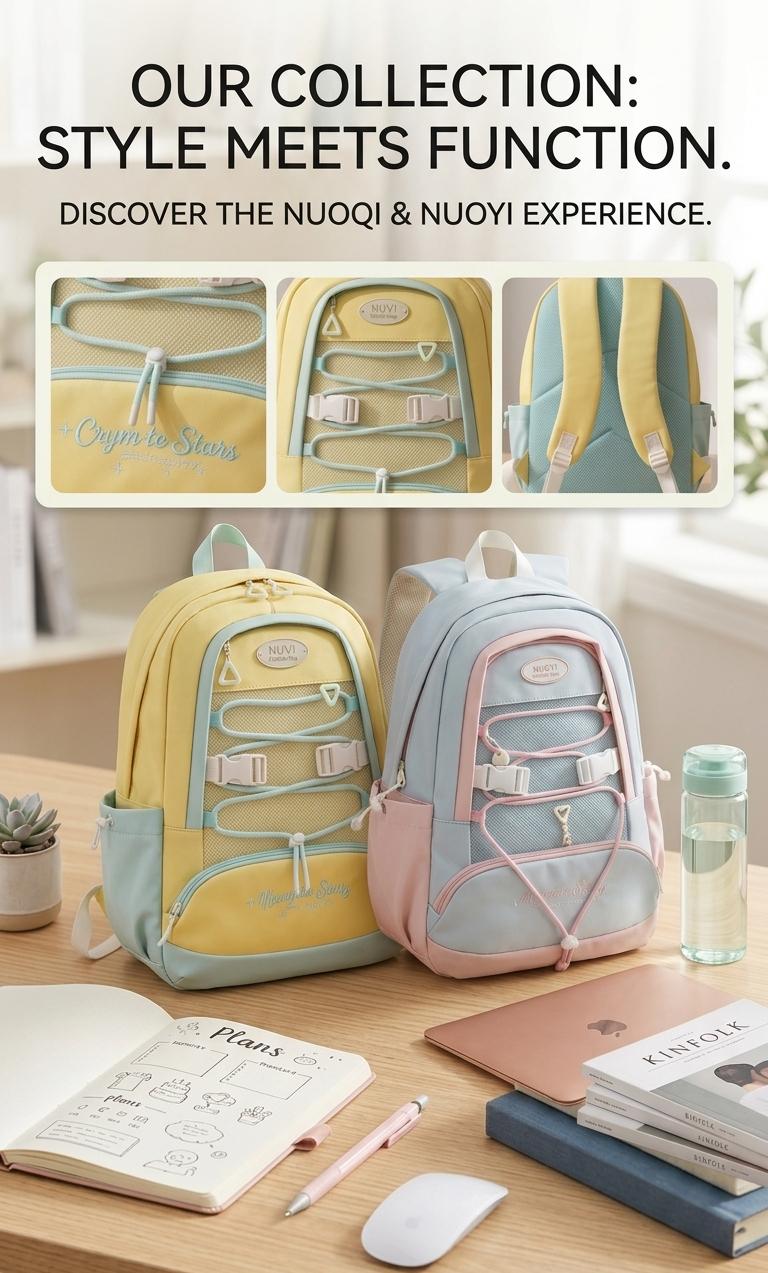 Vanwalk Macaron Pastel Backpack