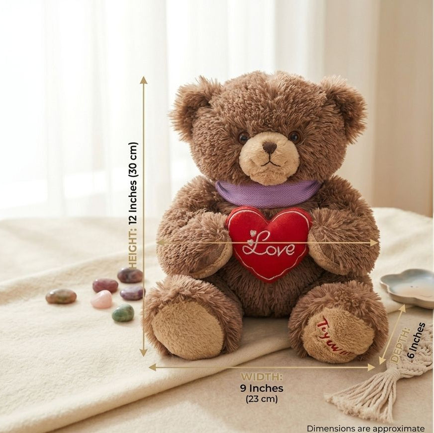 Cuddle Boba Heart Teddy Plush (30 cm)