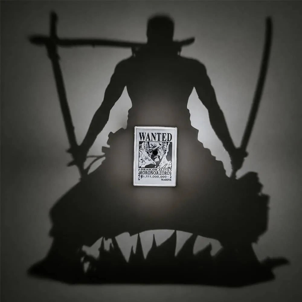 Roronoa Zoro Wanted Poster Shadow Projection Lamp