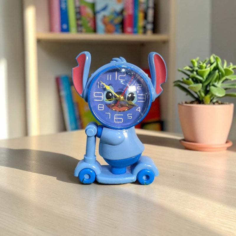 Stitch Scooter Rider Alarm Clock