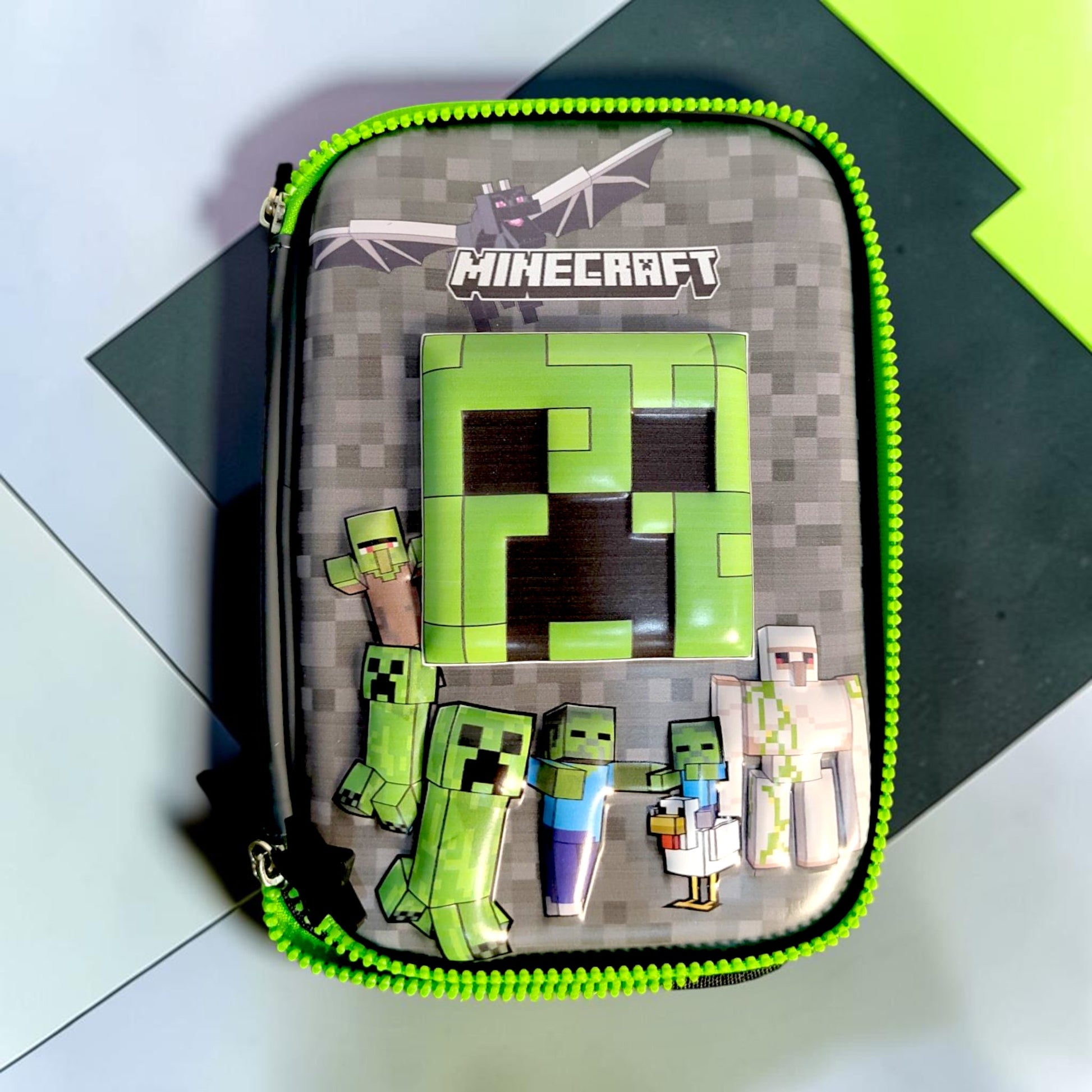 Minecraft Double Zip EVA Pencil Case