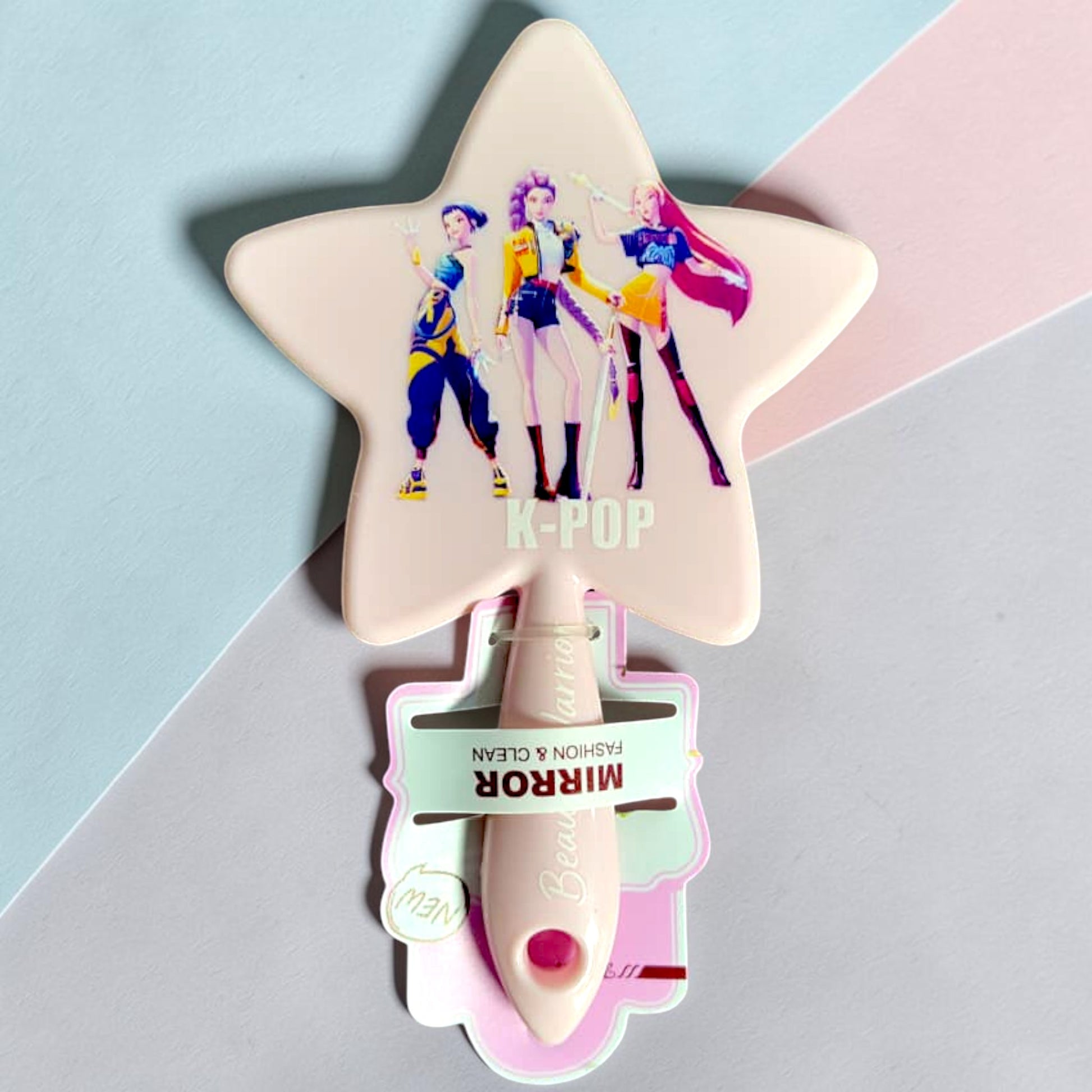 K-Pop Star-Shaped Handheld Vanity Mirror