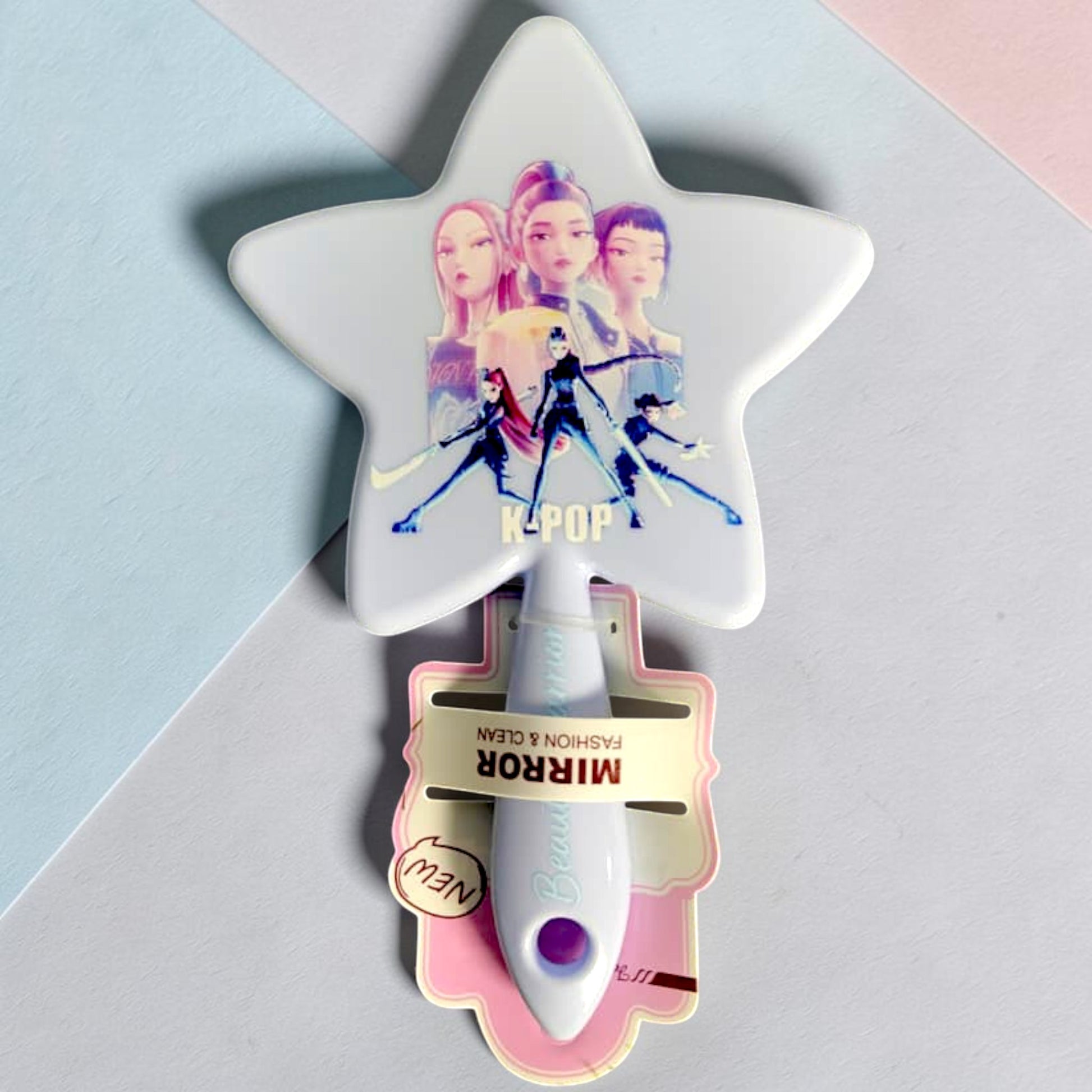K-Pop Star-Shaped Handheld Vanity Mirror