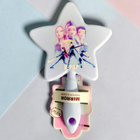 K-Pop Star-Shaped Handheld Vanity Mirror
