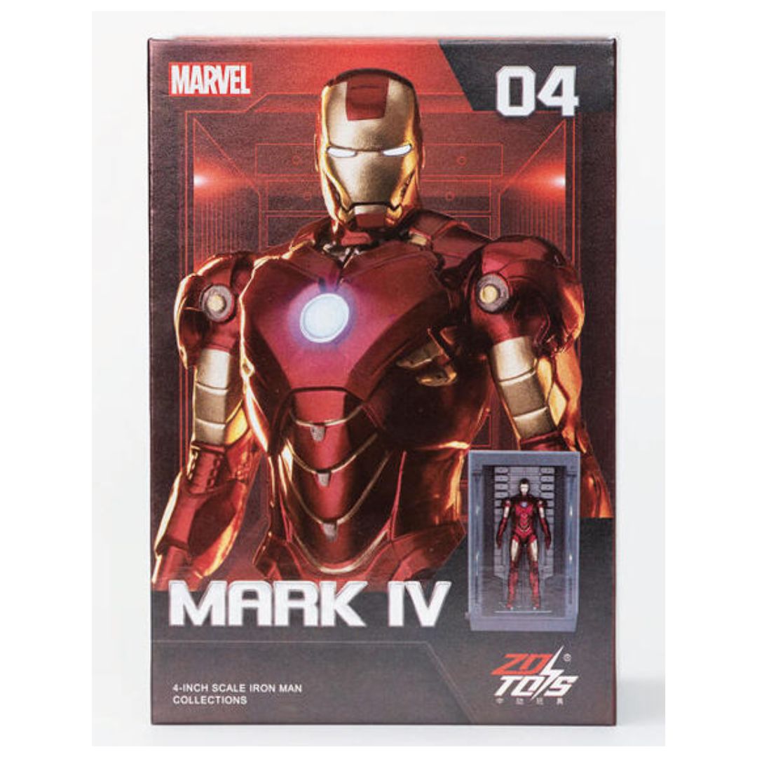 ZD Toys: Iron Man Hall of Armor Set - Mark 04, 4-Inch Figure - Bear Hugs