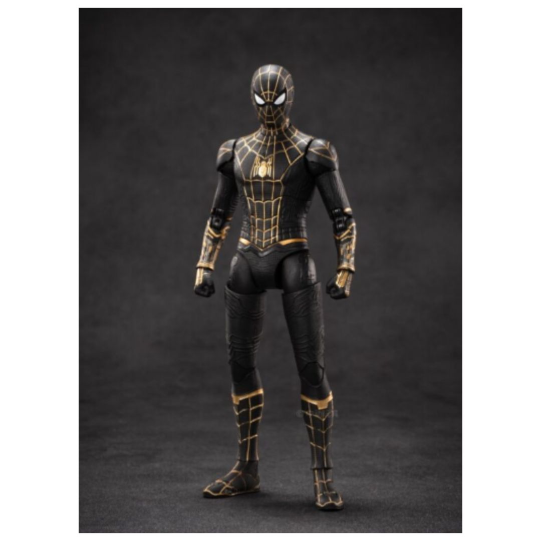 ZD Toys: Marvel Spider Man Black & Gold Suit - 7 Inch Figure - Bear Hugs