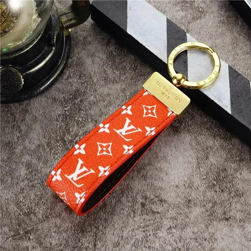 Signature Loop Premium Leather Keychain