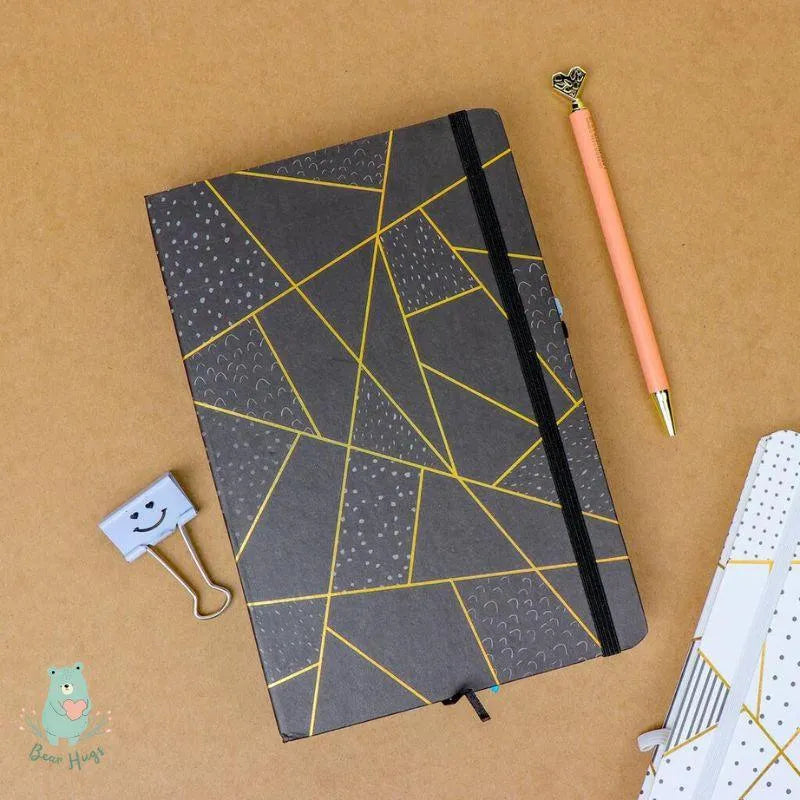 Abstract Geometric Pattern A5 Notebook - Bear Hugs