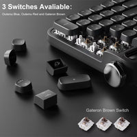 Actto B703 Wireless Bluetooth Keyboard Retro Typewriter Mechanical Gateron Outemu Switch iPad Keyboard With Holder - Bear Hugs