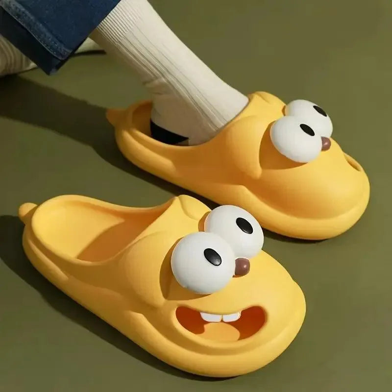 Adorable Kissing Cartoon Fashion Slides - Bear Hugs