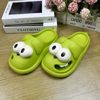 Adorable Kissing Cartoon Fashion Slides - Bear Hugs