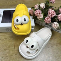 Adorable Kissing Cartoon Fashion Slides - Bear Hugs