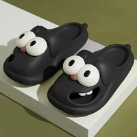 Adorable Kissing Cartoon Fashion Slides - Bear Hugs