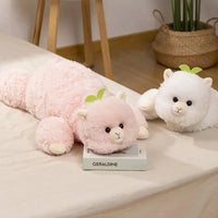 Alpaca Plush Long Animal Pillow - Bear Hugs