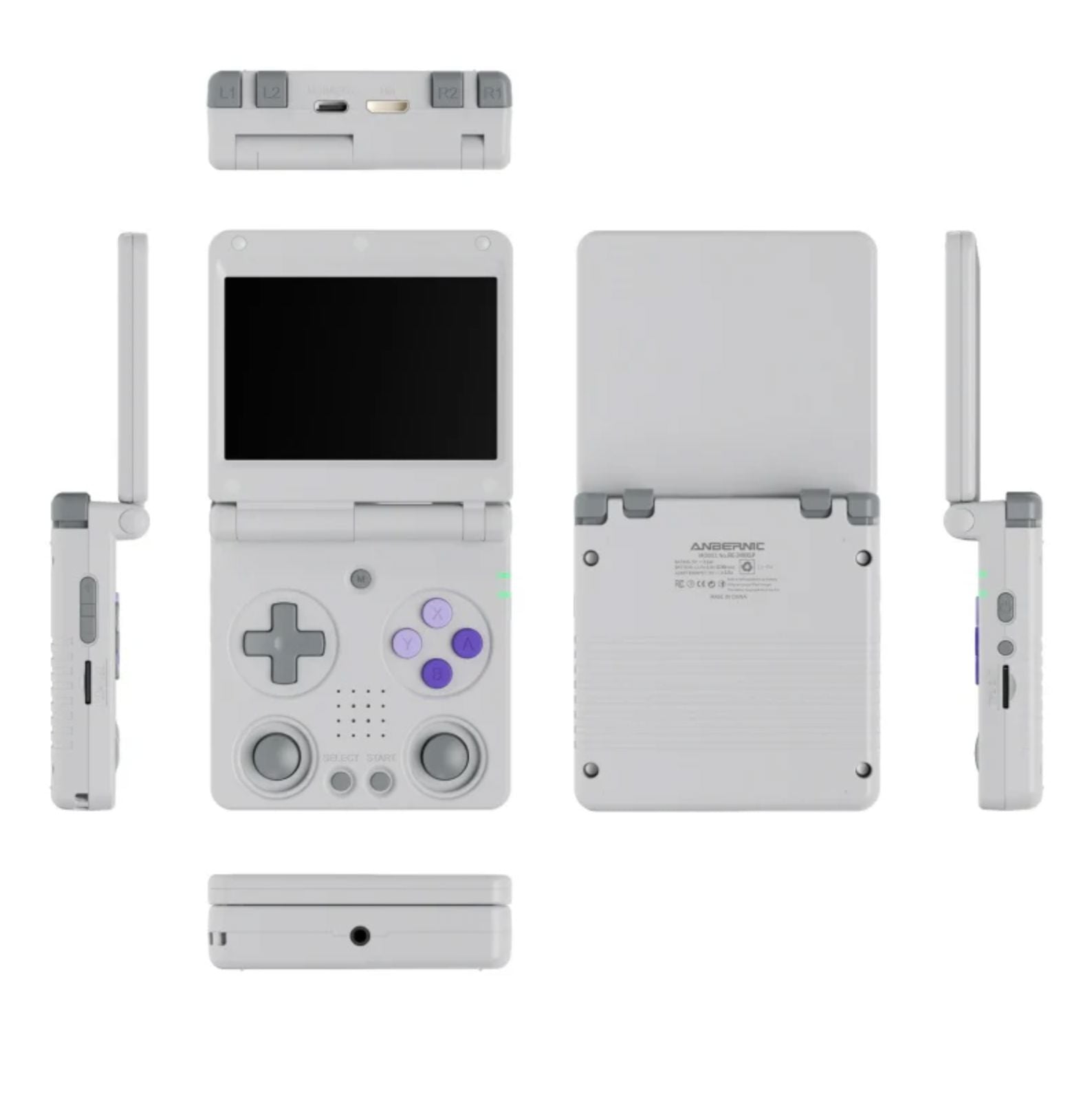 ANBERNIC RG 34XXSP Retro Handheld Game Console, with 64G Preloaded 5000+ Games - Bear Hugs
