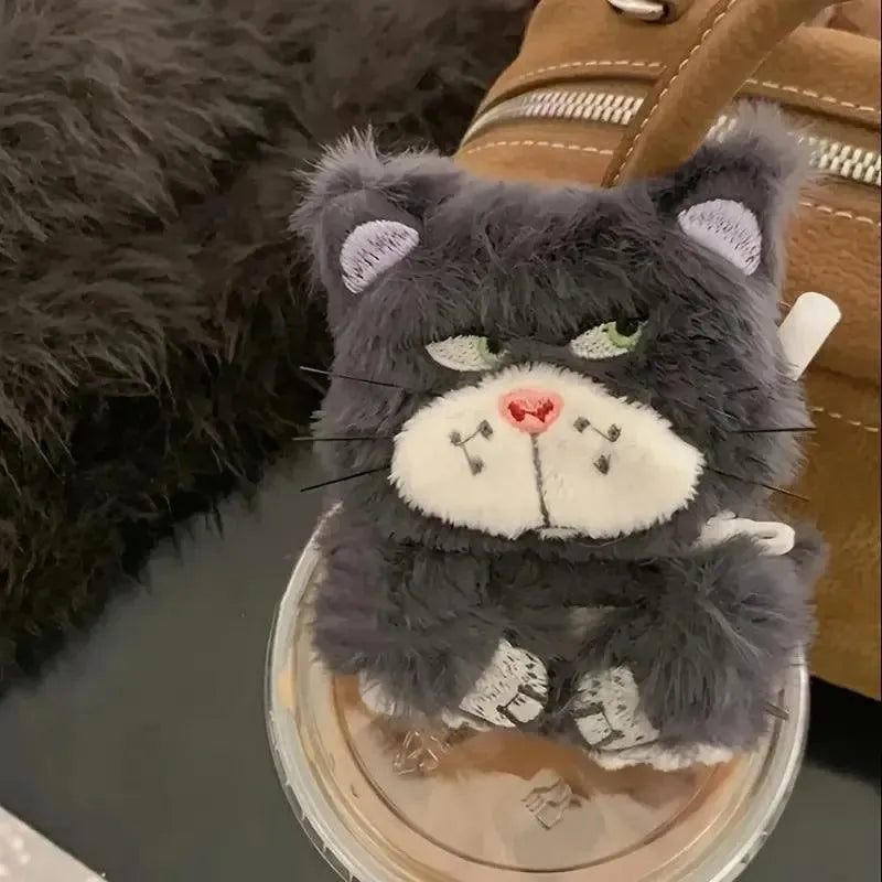 Angry Cat Plush AirPods Case - Bear Hugs