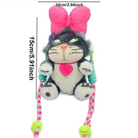 Angry Cat Plush Phone Lanyard - Bear Hugs