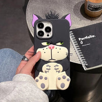 Angry Lucifer Cat Silicone Phone Case (For iPhones) - Bear Hugs