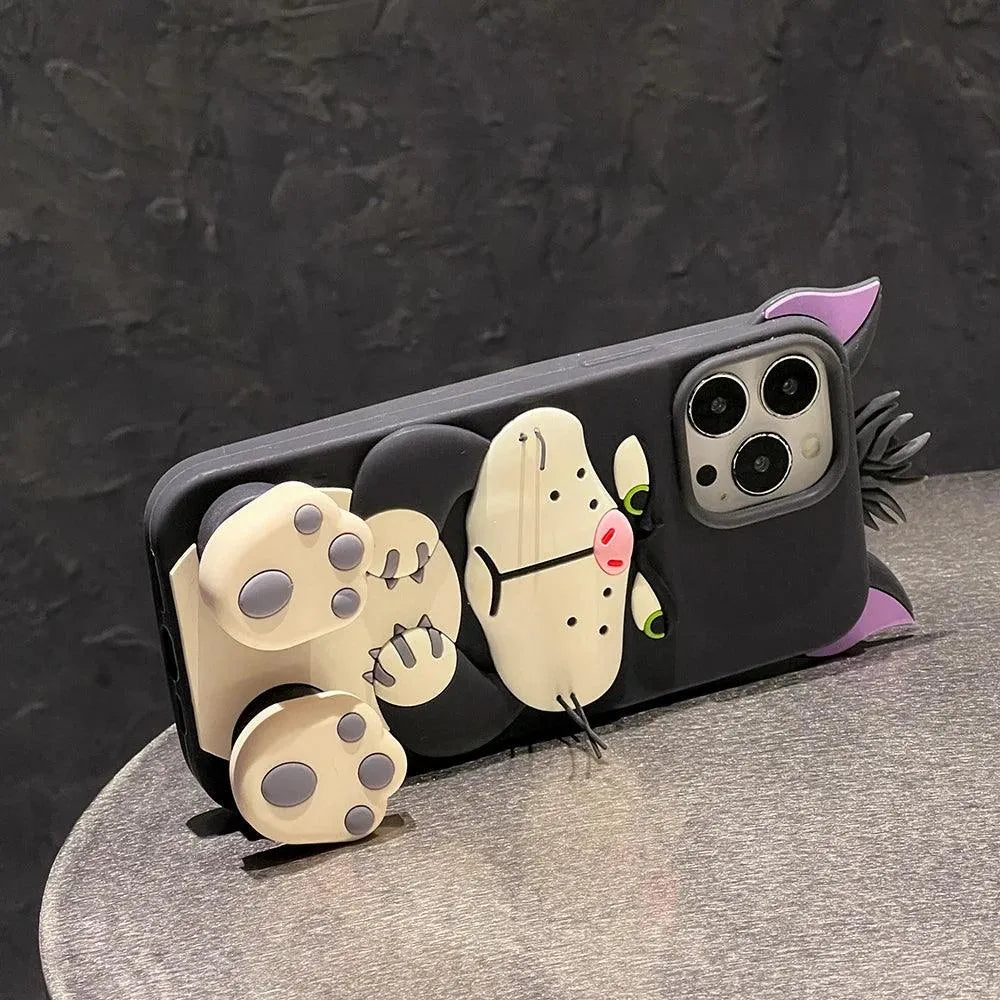 Angry Lucifer Cat Silicone Phone Case (For iPhones) - Bear Hugs