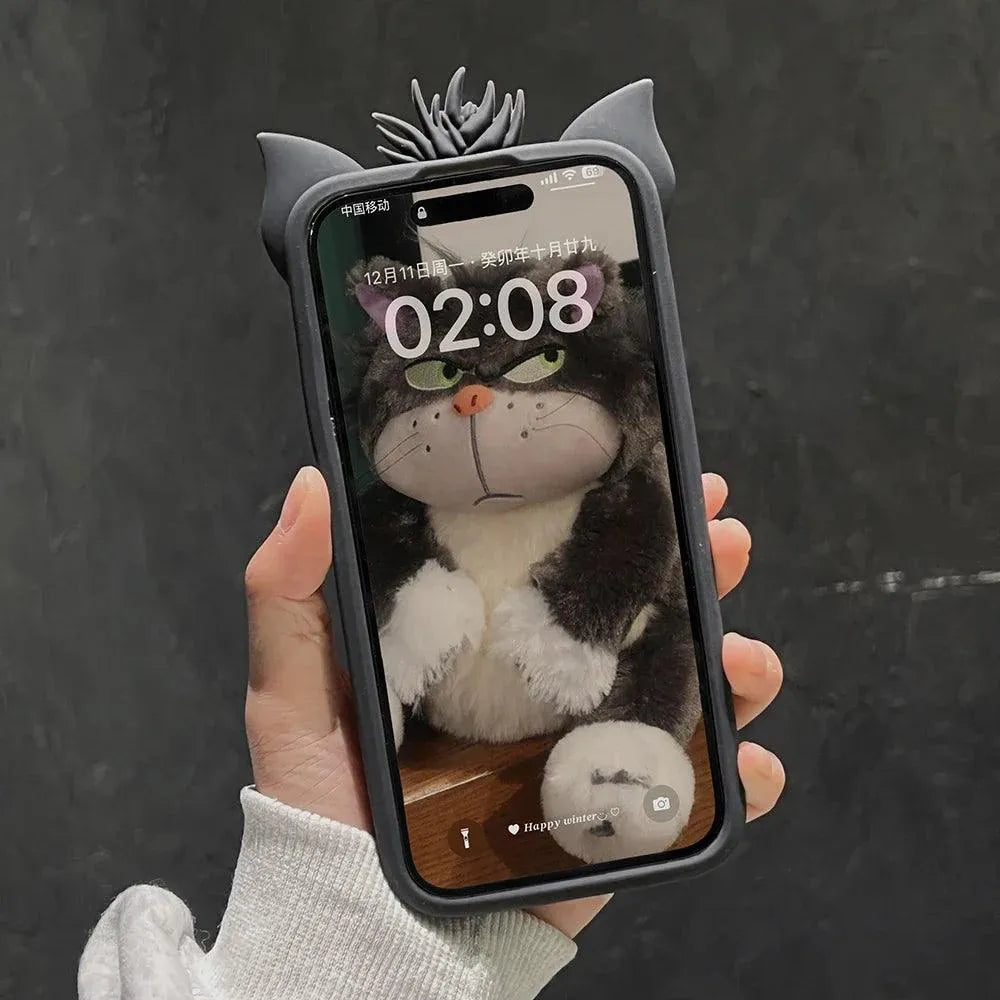 Angry Lucifer Cat Silicone Phone Case (For iPhones) - Bear Hugs