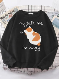 Angy Cat Kawaii Cozy Sweater - Bear Hugs