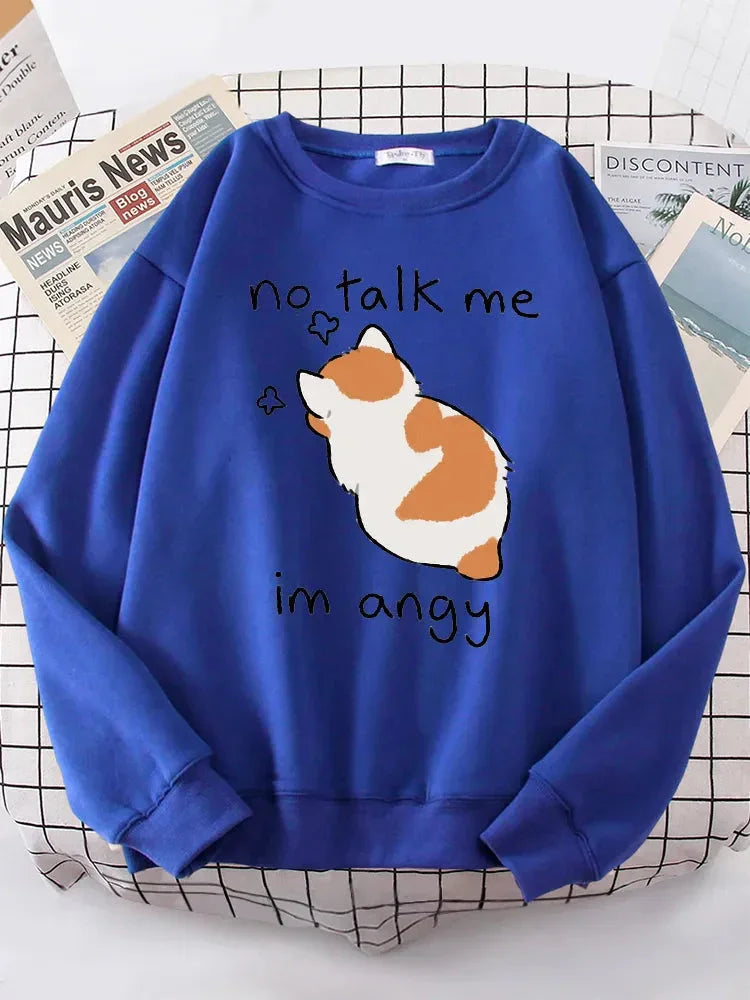 Angy Cat Kawaii Cozy Sweater - Bear Hugs