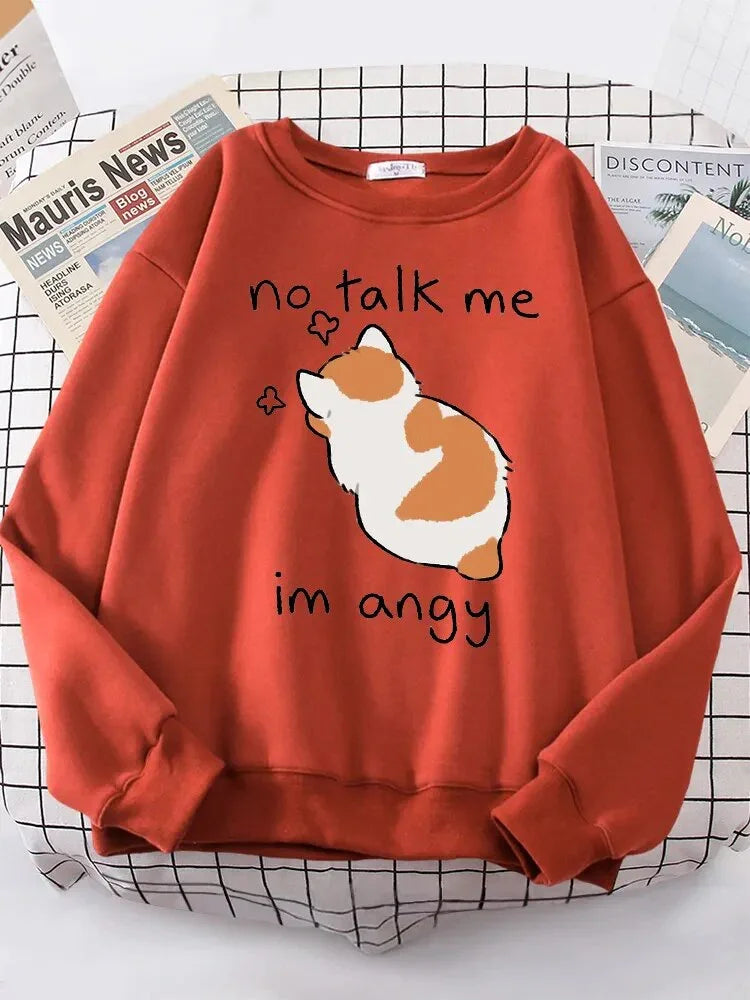 Angy Cat Kawaii Cozy Sweater - Bear Hugs