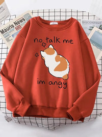 Angy Cat Kawaii Cozy Sweater - Bear Hugs