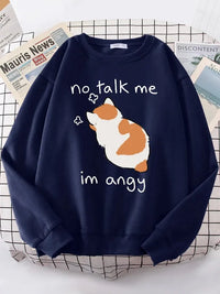 Angy Cat Kawaii Cozy Sweater - Bear Hugs
