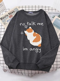 Angy Cat Kawaii Cozy Sweater - Bear Hugs