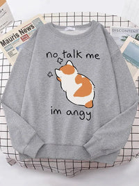 Angy Cat Kawaii Cozy Sweater - Bear Hugs
