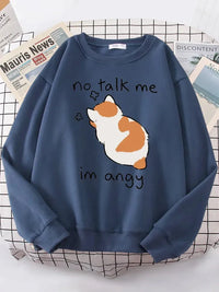 Angy Cat Kawaii Cozy Sweater - Bear Hugs