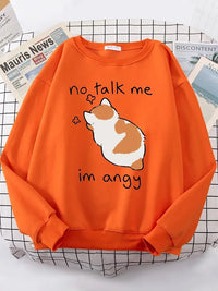 Angy Cat Kawaii Cozy Sweater - Bear Hugs