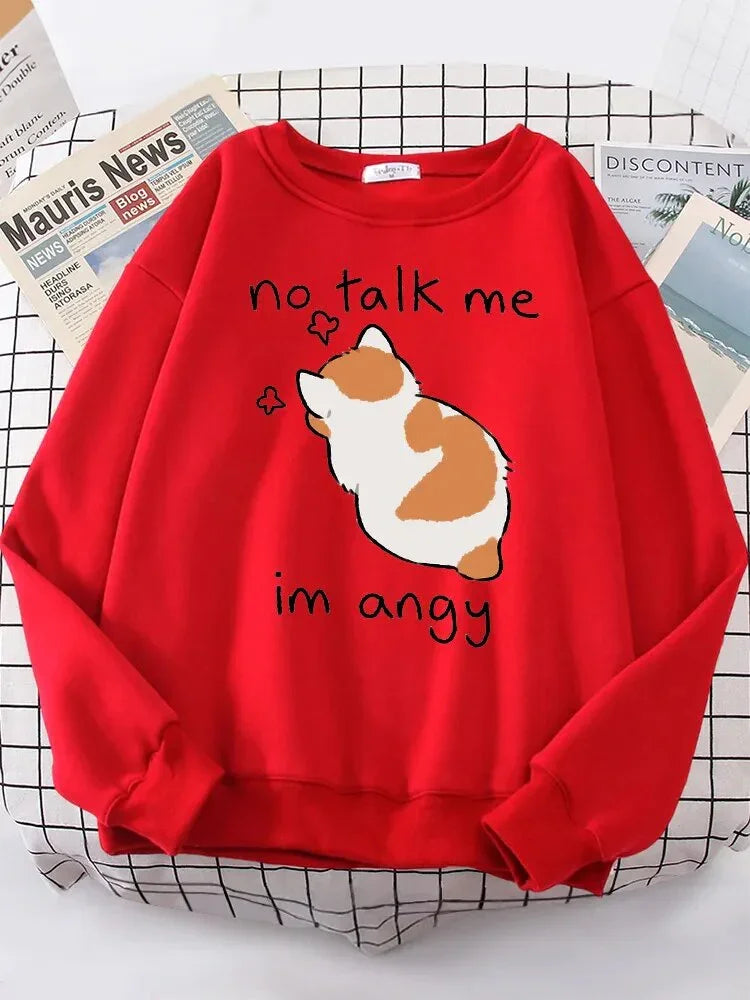 Angy Cat Kawaii Cozy Sweater - Bear Hugs
