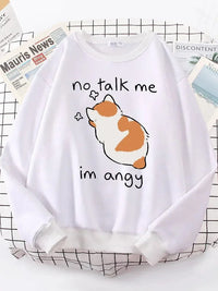 Angy Cat Kawaii Cozy Sweater - Bear Hugs