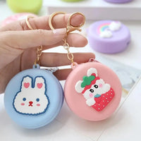 Animal Cartoon Silicone Colorful Bag Key Chain - Bear Hugs