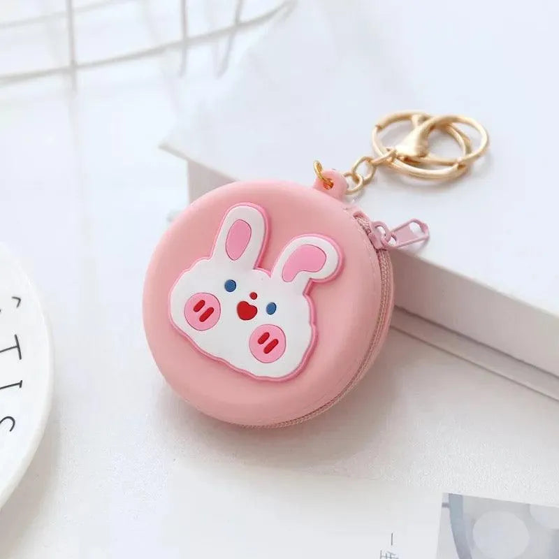 Animal Cartoon Silicone Colorful Bag Key Chain - Bear Hugs