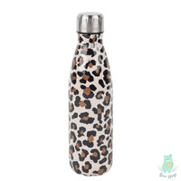 Animal Print Cola Metal Water Bottle (500 ml) - Bear Hugs