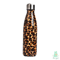 Animal Print Cola Metal Water Bottle (500 ml) - Bear Hugs