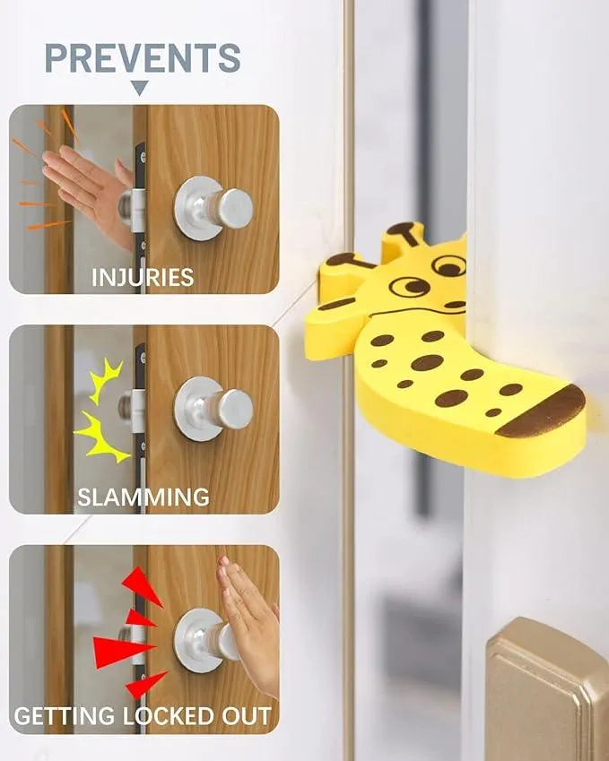 Anti-Pinch Door Stopper For Kids Safety - Bear Hugs