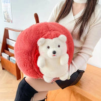 Apple Hedgehog Pillow Plushie - Bear Hugs