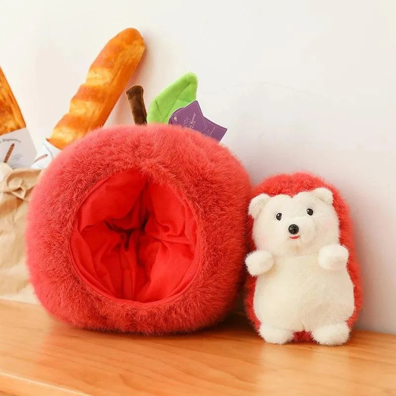 Apple Hedgehog Pillow Plushie - Bear Hugs