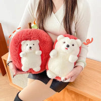 Apple Hedgehog Pillow Plushie - Bear Hugs