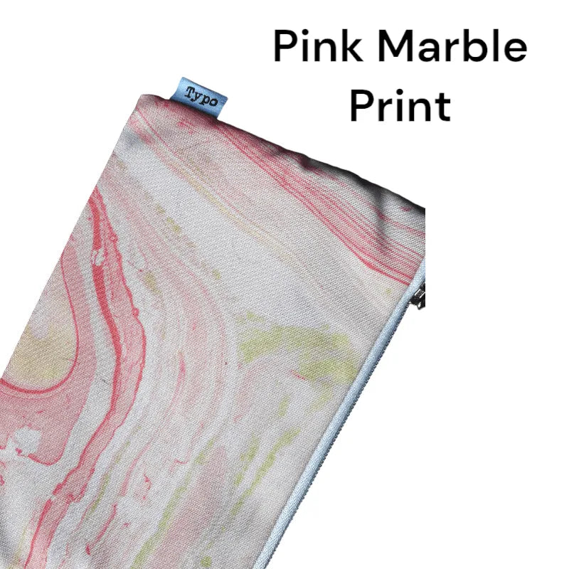 Archer Pencil Case Pink Marble - Bear Hugs